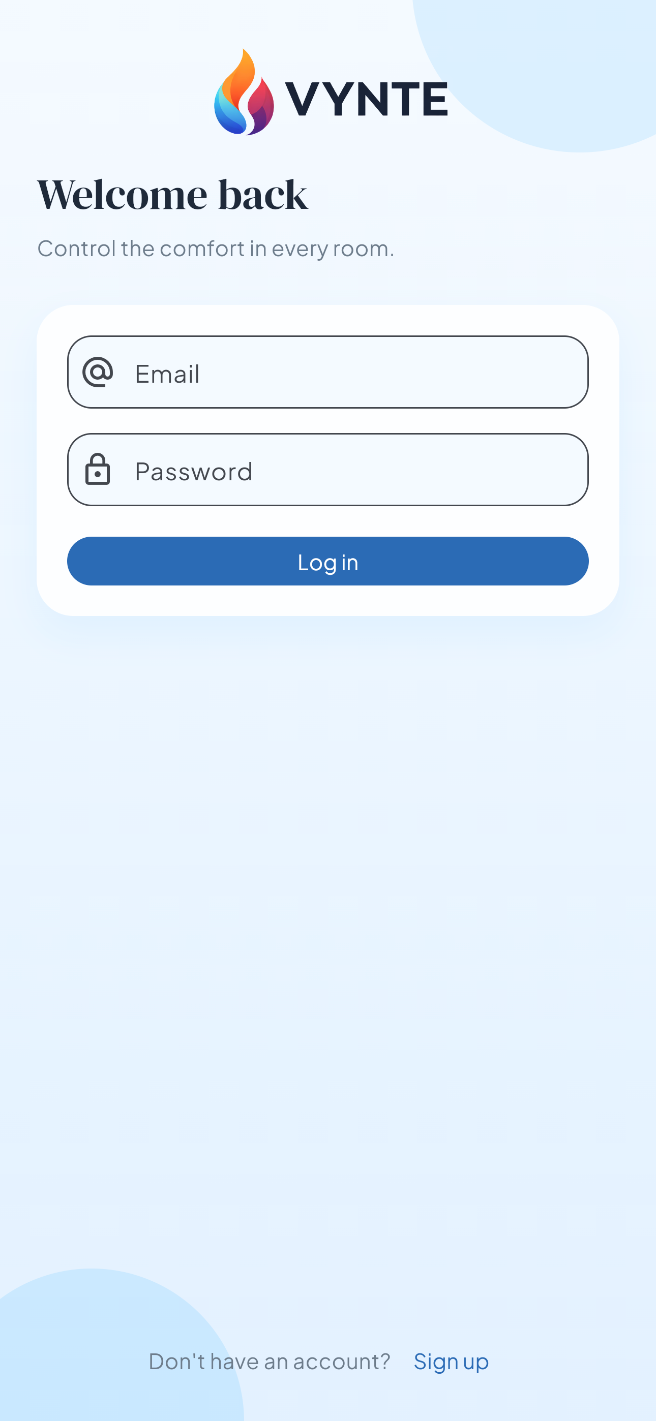 Vynte app screen 2